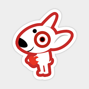 Cute Bullseye Dog Team Member Magnet