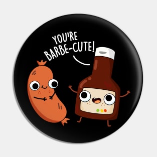 Barbe-cute Cute Funny Barbeque Pun Pin