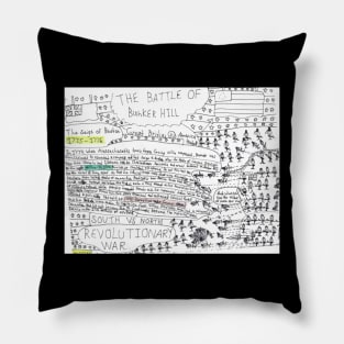 The history battle of bunker Hill Pillow