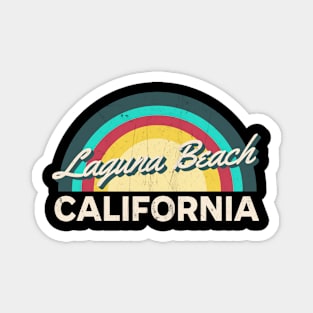 Laguna Beach California Vintage Sunset Magnet