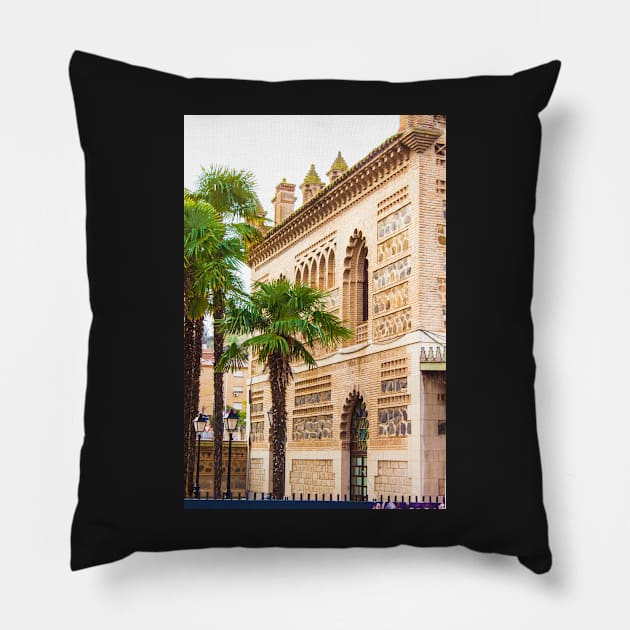 Toledo train station Pillow by terezadelpilar