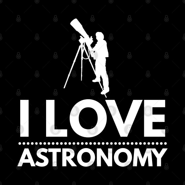 I Love Astronomy Stargazing Fan by AstroGearStore