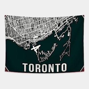 Toronto city map, urban city map Canada Tapestry