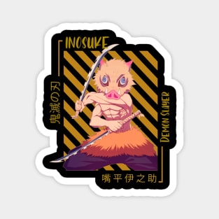 Inosuke Demon Slayer Magnet