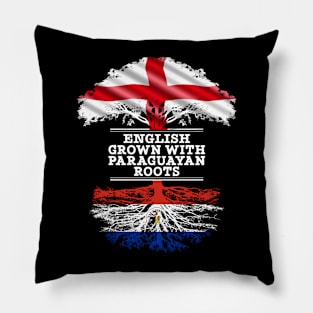 English Grown With Paraguayan Roots - Gift for Paraguayan With Roots From Paraguay Pillow