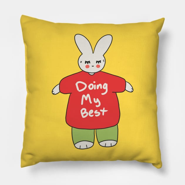 cute bunny Pillow by hayouta shop