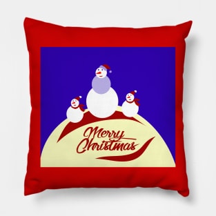 Family snowmans T-Shirt Pillow