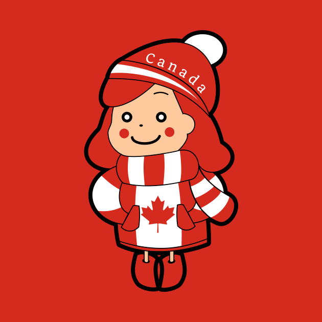 Canadian Girl by Johnitees