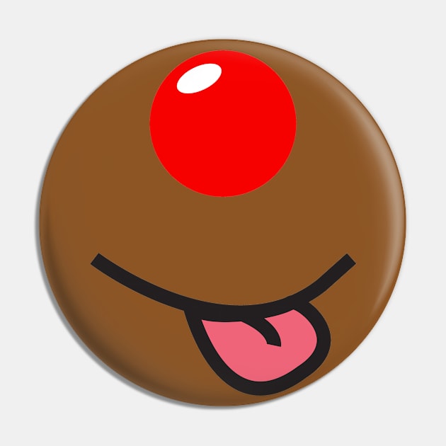 Red Nose Day, Funny And Inclusive Red Nose Pin by DAHLIATTE