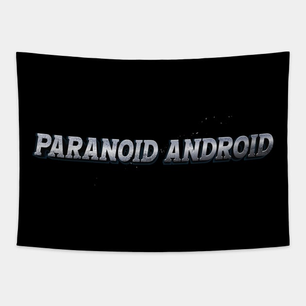 PARANOID ANDROID (RADIOHEAD) Tapestry by QinoDesign