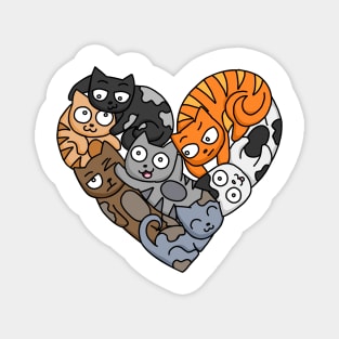 I Heart Cats Magnet