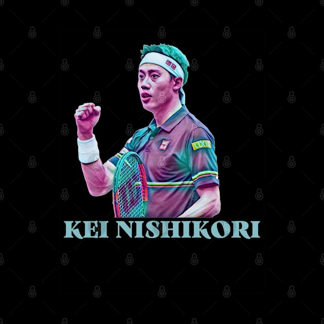 kei nishikori by BorodinaAlen