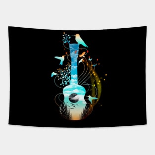 Classic Guitar Bird Costume Gift Tapestry