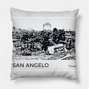 San Angelo Texas Pillow