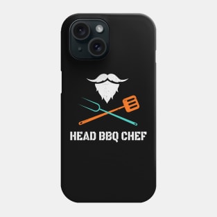 Head BBQ Chef With Beard Grilling Men's Fun Phone Case