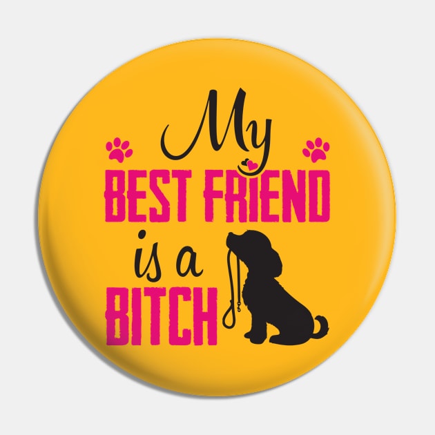 My best friend is a bitch Pin by nektarinchen