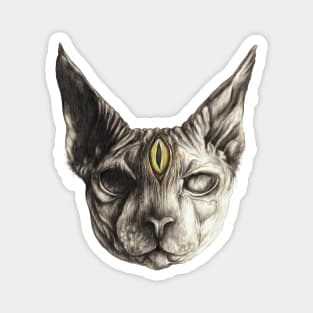 Third Eye cat Magnet