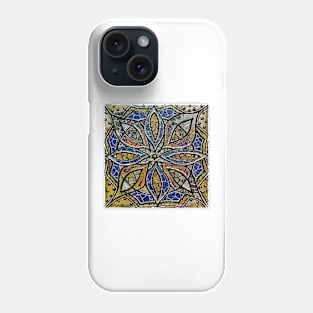 Stain Glass Mandala 40-34 by Julie Ann Stricklin Phone Case