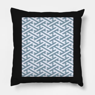 Blue Sayagata Japanese Pattern Pillow