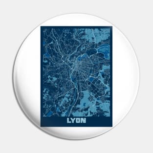 Lyon - France Peace City Map Pin