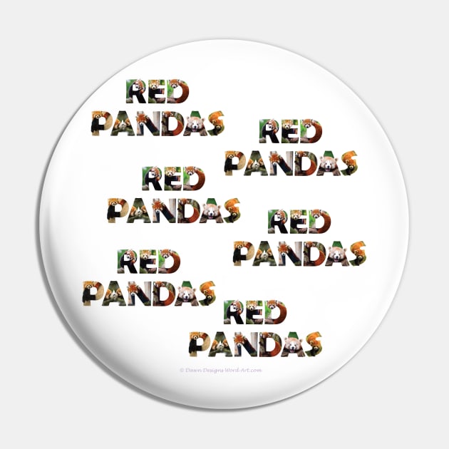 Red Panda Red Panda Red Panda... - wildlife oil painting word art Pin by DawnDesignsWordArt