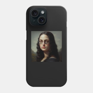 Mona Lisa with Glasses Phone Case