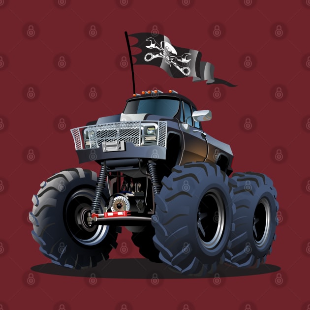 Cartoon monster truck by Mechanik