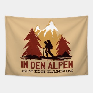 Home in the Alps - Outdoor - Gift - Hiking Tapestry