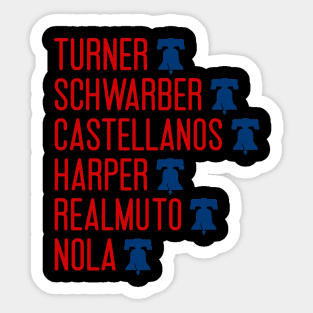 Harper Powder Blue Jersey Sticker for Sale by goosegraphics