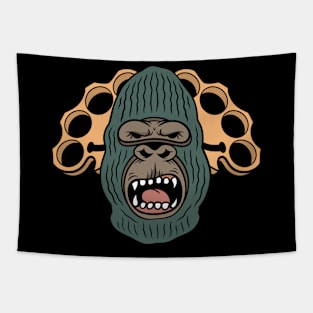 Gorilla and Fight Tapestry