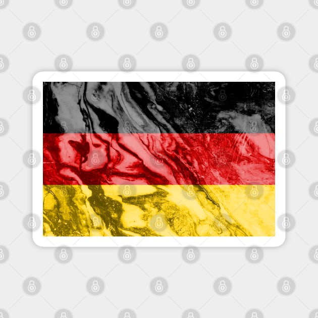 Flag of Germany - Marble texture Magnet by DrPen