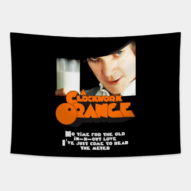 A Clockwork Orange Quote Design Tapestry by HellwoodOutfitters