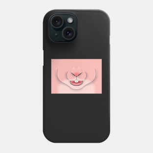 Sugar Pink Bunny Face Phone Case