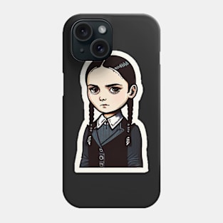 ADDAMS Family, Wednesday-inspired design, Phone Case