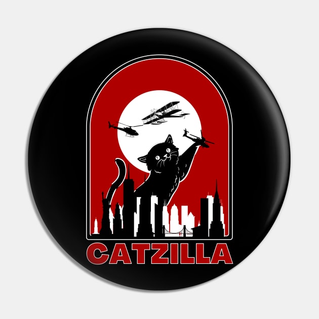 Catzilla Pin by FullOnNostalgia