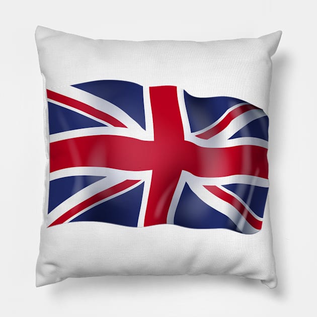 United Kingdom flag Pillow by SerenityByAlex