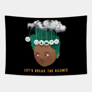 Let's Break the Silence - Men Mental Heath Tapestry