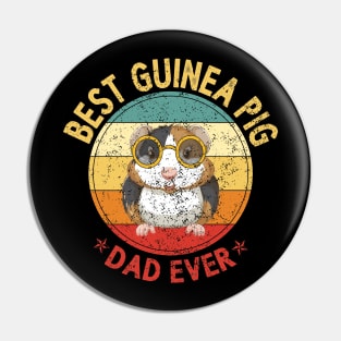 Best Guinea Pig Dad Ever Shirt Funny Guinea Pig Daddy Father Pin