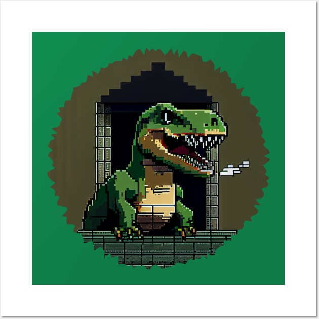 3 headed T-rex.. 32x32 pixel art : r/PixelArt