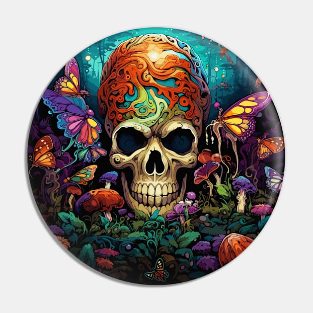Hippie Man Magic Mushroom Pin by MushMagicWear