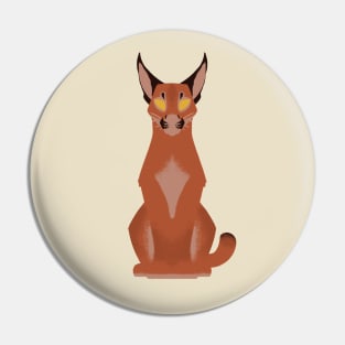 Minimalist Caracal Pin