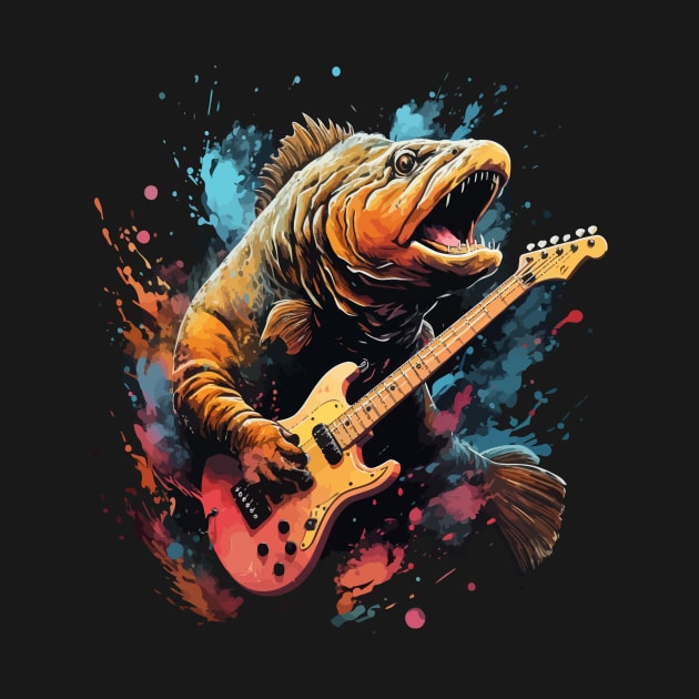 Trout Playing Guitar by JH Mart