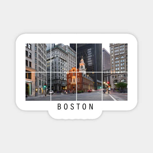 BOSTON Magnet by Inkredible Tees