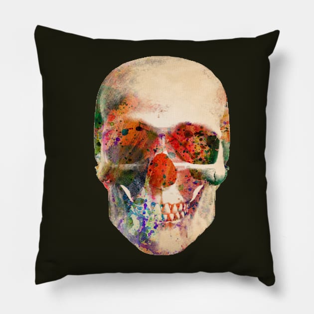 Scull 6 Pillow by MARK ASHKENAZI