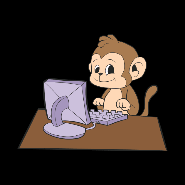 Computer Programming Shirt | Monkey Coder Hacker Gift by Gawkclothing