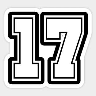 #17 Number 17 Sports. Jersey T-shirt My Favorite Player #17