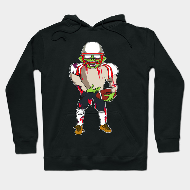 Quarterback Zombie Rugby American Football Player Halloween Costume Gift American Football Player Halloween Hoodie Teepublic