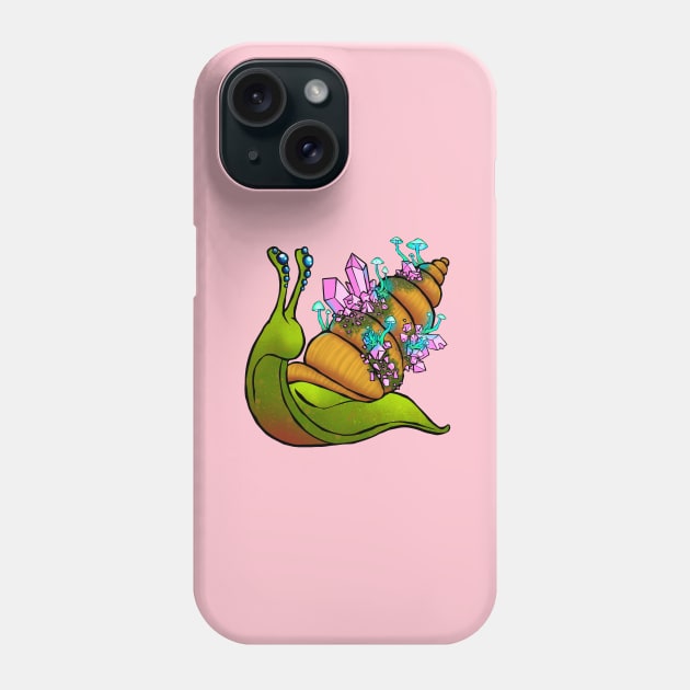 Trippy snail Phone Case by Botanicalcreatioshop