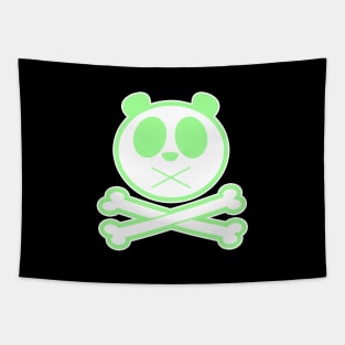 Panda Cross Bone - Green Tapestry