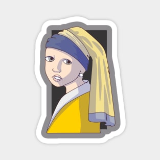 The Girl With The Pearl Earring Magnet